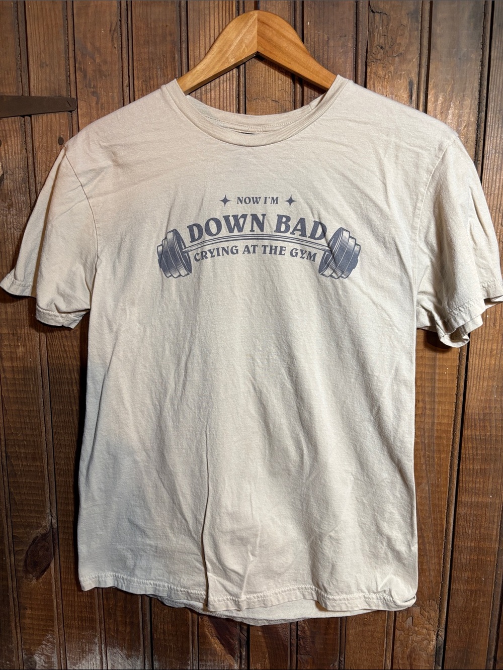 Taylor Swift Lyrics “Down Bad “Graphic Tee - Cream